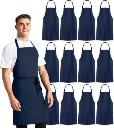 Vista 16 de Avalon Kitchen Aprons for Men - 100% Polyester Chef Apron Women with Extra Long Ties - Cooking Aprons for Women & Mens Apron