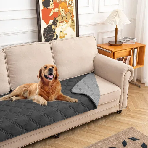 Vista 7 de fuguitex Manta impermeable reversible para perros pequeños, resistente a prueba de fugas, lavable, funda protectora para muebles de interior, apta