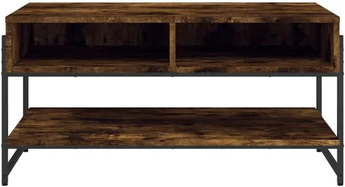 Vista 5 de Coffee Table Smoked Oak 35.4"x19.7"x17.7" Engineered Wood Mesas Para Sala Side Tables Living Room Mesa De Centro Para Sala Mesas De Centro Para Sala