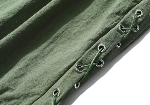 Vista 4 de Pantalones de pirata medievales con cordones para hombre, estilo renacentista, vikingo, navegante, para Halloween, pirata, cosplay, disfraz