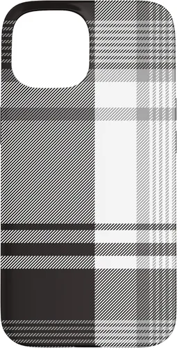 Vista 6 de Black White Grey Plaid Winter Fall Halloween Pattern Design Case for iPhone 17