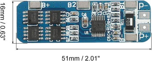 Vista 2 de MECCANIXITY Funciones duales de la protección del tablero de carga del módulo del cargador de batería de 12.6-13V 5-8A