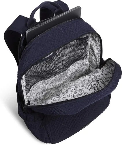 Vista 3 de Vera Bradley - Mochila de microfibra para mujer, azul, talla única