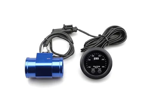Vista 8 de Universal 52mm Medidor de Temperatura de Agua 0-300F (-17~187C) Electrónico LED Digital Azul DC12V para Automóvil con Adaptador de Sensor
