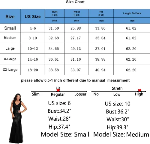 Vista 6 de Vestido de fiesta para mujer, con lentejuelas, tul sexy, cuello en V, sin mangas, formal, vestidos de graduación