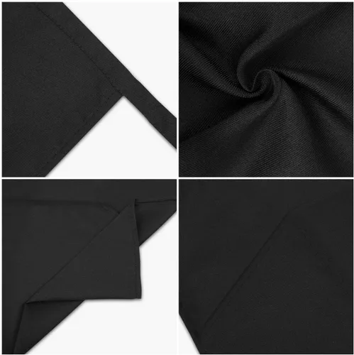 Vista 3 de Delantal de cintura para profesores con 3 bolsillos, medio delantal negro, regalo perfecto para profesores (profesor de ting humanos)