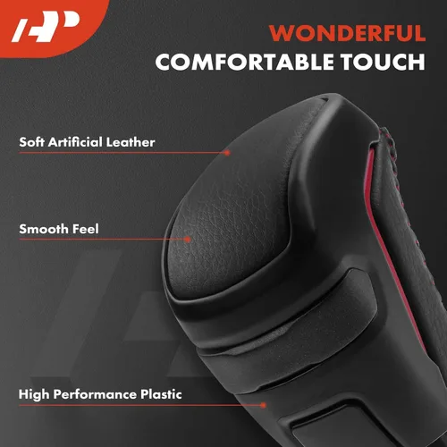 Vista 2 de A-Premium Conjunto de Mango de Perilla de Cambios Automática Compatible con Toyota Tacoma TRD PRO 2016 2017 2018 2019 2020 2021 2.7L 3.5L, Adaptador