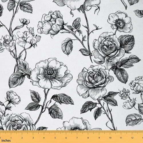 Vista 8 de Koi Fish - Tela de tapicería de The Yard, tela decorativa japonesa exótica Hokusai con olas del océano para tapicería y proyectos de bricolaje