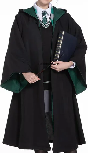 Vista 8 de Utaomld Magician Robe Wizard Witch Cloak Magical School Hood Robes Halloween Cosplay Costumes Adult Teens Cape Party Props