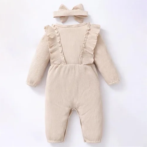 Vista 2 de TBUIALL Ropa para niñas pequeñas, traje de escalada de dos piezas, traje de escalada T4 de manga larga para niñas pequeñas