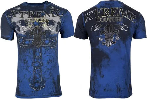Vista 3 de Xtreme Couture by Affliction - Camiseta para hombre, color azul
