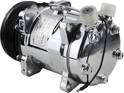 Vista 6 de Compresor universal del A/C con la correa serpentina del embrague de 6PK SD 508 5H14 R134A cromo