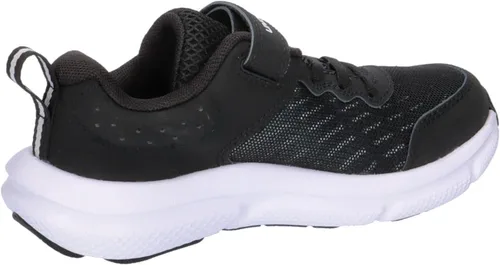 Vista 7 de Under Armour Tenis para correr Assert 10 con cierre alternativo para niños (001) Negro/Blanco/Blanco