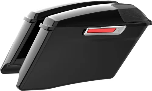 Vista 7 de SLMOTO Bolsas de sillín rígidas extendidas negras vívidas para Harley 2014-2020 Touring Road King FLHR Electra Road Street Glide FLHT FLHX Ultra