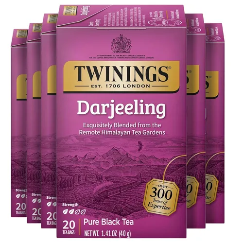 Vista 12 de Twinings Bolsas de té negro Blackcurrant Breeze envueltas individualmente, 20 unidades (paquete de 1), dulce, sabor picante, con cafeína, disfruta