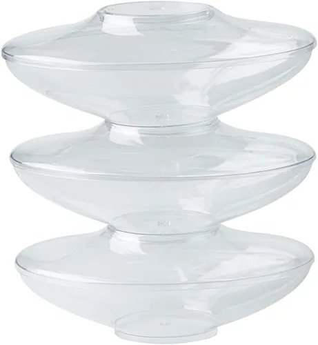 Vista 21 de Restaurantware Vasos de delicatessen de 5.5 onzas, 100 vasos ovalados de plástico para frutas, con tapas, vasos desechables de plástico transparente