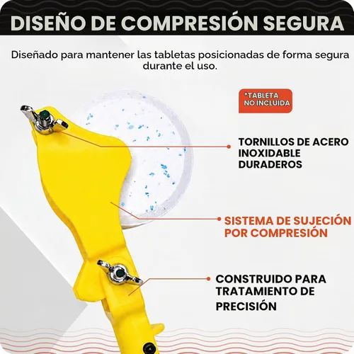 Vista 6 de Soporte para tableta de cloro de 3 pulgadas y depurador de piscina