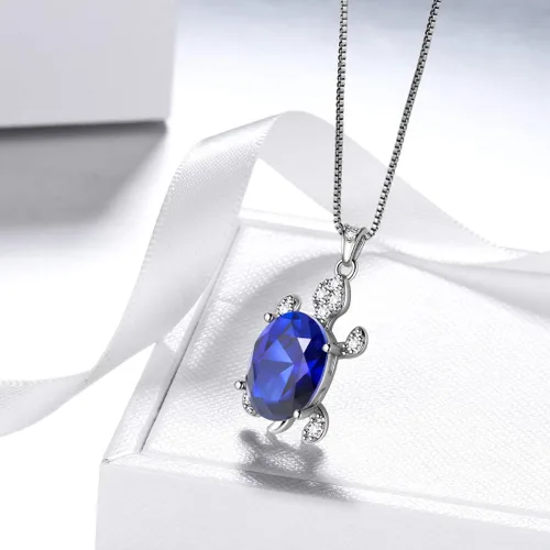 Vista 5 de Aurora Tears Tutrle Jewelry 925 Sterling Silver Women Sea Animal Turtle NecklaceEarringRingBracelet Crystal Cubic Zirconia Jewelry