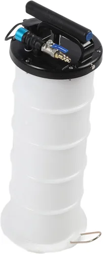 Vista 6 de Bomba extractora de aceite de 6.5L, extractor de fluido manual neumático, ideal para fluidos automotrices y cambios de aceite para automóviles