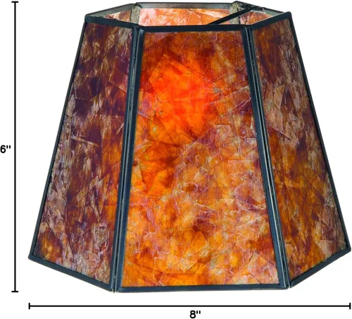 Vista 4 de B&P Lamp® Sombra hexagonal de mica
