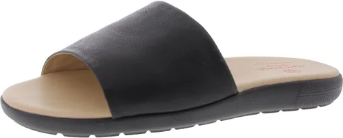 Vista 38 de Marc Joseph New York Sandalias planas de cuero genuino para mujer, puntera abierta, sin espalda, cómodas, ligeras, suela de EVA, a la moda, sin