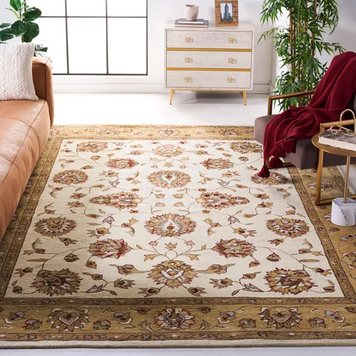 Vista 13 de SAFAVIEH Total Performance Collection - Alfombra decorativa, 2 x 3 pies, marrón y marfil, oriental, enganchada a mano, no desprende pelusa