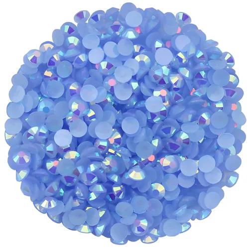 Vista 15 de 4500 diamantes de imitación SS6 de 0.079 in AB con parte trasera plana para uñas, manualidades, gemas redondas de brillo, cristales para bricolaje