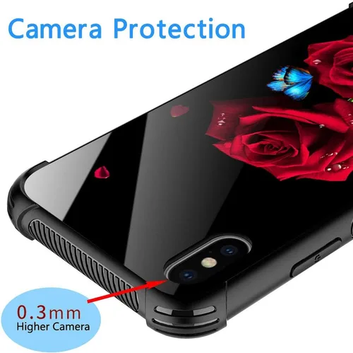 Vista 236 de Funda compatible con iPhone 8, a prueba de golpes, antiarañazos, bandera de ciervos de cola blanca de grano de madera estadounidense