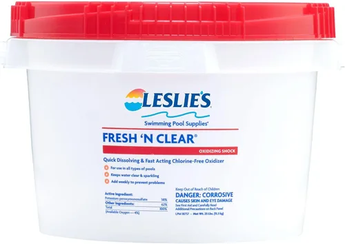 Vista 9 de Leslie's Fresh 'N Clear - Choque oxidante sin cloro para piscinas y spas, elimina rápidamente los productos orgánicos no vivos, proporciona agua
