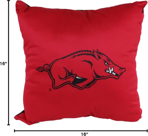 Vista 4 de College Covers ETC DP18 almohada, 1 unidad (paquete de 1), Arkansas Razorbacks