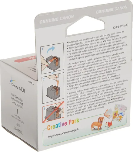 Vista 3 de Canon Cartucho de tinta de color CL-241XL, compatible con MG3620, MG3520, MG4220, MG3220, MG2220, MG4120, MG3120 y MG2120 y PG-240XL, compatible