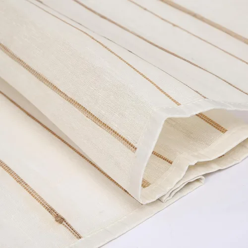Vista 10 de Persianas romanas de bambú opacas sin cordones con salvia, persianas de ventana de caña de tejido natural con borde, persianas de bambú enrollables