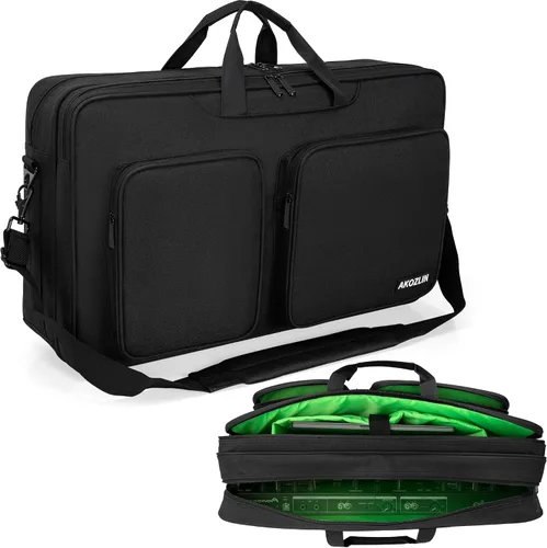 Vista 8 de AKOZLIN Funda de Transporte Multi-capa para Controlador Padded Mixer Compatible con Pioneer DDJ FLX4 DJ Lite SB 2 3 SB2 SB3 DJ 400 RB Controlador