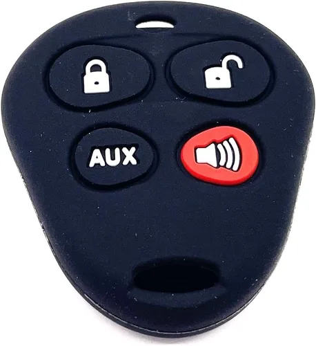 Vista 2 de Funda protectora de silicona roja, funda protectora de gel de sílice amarilla EZSDEI474V para llavero sin llave, protector para automatizar Avital