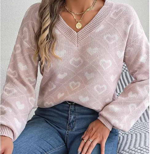 Vista 4 de TOPINCN Women Sweater, Pullover Knitwear Long Sleeve for School for Dating