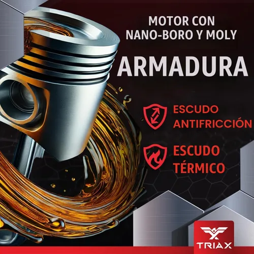 Vista 6 de TRIAX Fleet Ultra ESP 10W-30 API CK-4 - Mezcla sintética con licencia de moly y boro, aceite de motor diésel resistente, compatible con Volvo, Mack