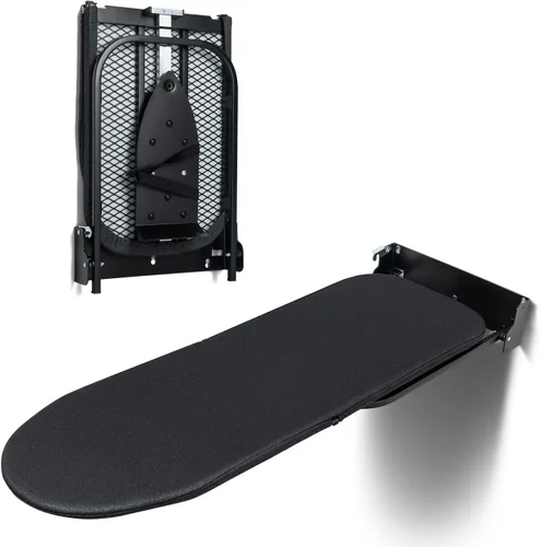 Vista 9 de Duwee Tabla de planchar montada en la pared de 12 "× 36", tablero de hierro Moutnted puerta plegable Cubierta resistente al calor, tabla