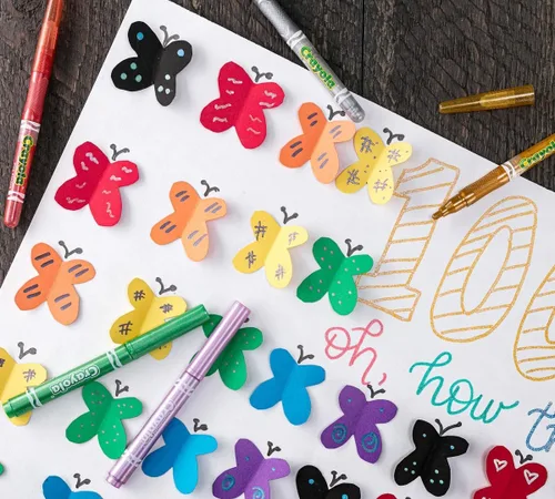 Vista 6 de Crayola - Marcadores de Brillantina 6 piezas