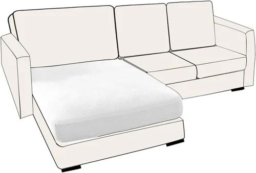 Vista 90 de UNBBRRL Fundas de cojín de asiento para sofá, elásticas, funda de cojín individual para sofá, fundas de cojín para sofá, fundas de héroe protegen
