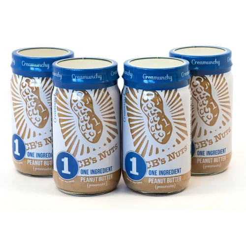 Vista 5 de CB's Nuts Crema de maní cremosa sin OMG cultivada en Estados Unidos con 1 ingrediente (1)