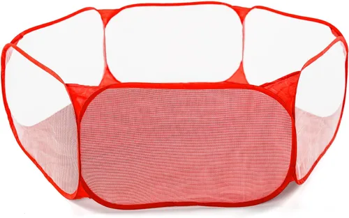 Vista 12 de STARBOLO Tienda de campaña para niños con pelotas, plegable para niños pequeños, piscina de pelotas, valla de gateo para interiores y exteriores