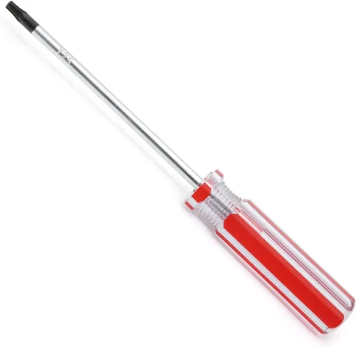 Vista 8 de Piutouyar Juego de destornilladores magnéticos Torx de 8 piezas - T8, T9, T10, T15 Destornillador de seguridad Torx, 3mm, 75mm de largo (Rojo)