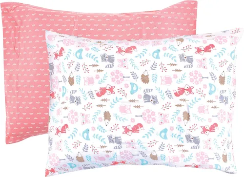 Vista 4 de Hudson Baby Funda de almohada unisex de algodón para bebé, Animal Adventure, talla única