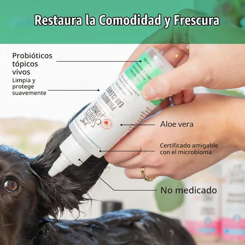 Vista 6 de SKOUT'S HONOR Limpiador de oídos probiótico para perros, 4 oz