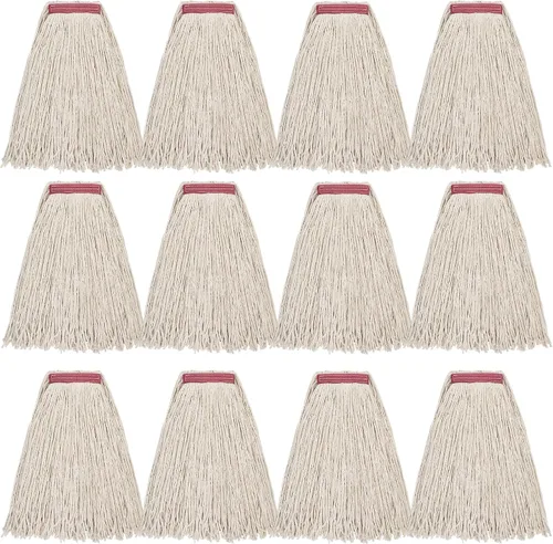 Vista 11 de Matthew Cleaning - Paquete de 3 trapeadores de algodón de 16 onzas, cuerda abierta de algodón, recambios de cuerda resistente, mezcla universal