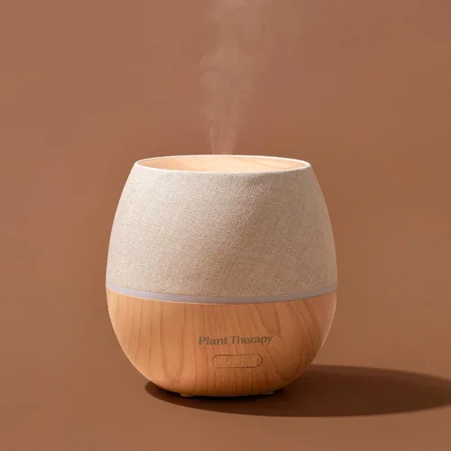 Vista 5 de Plant Therapy Home Drift Linen - Difusor de aceite esencial, elegante cubierta de lino que añade un toque suave y natural a cualquier espacio