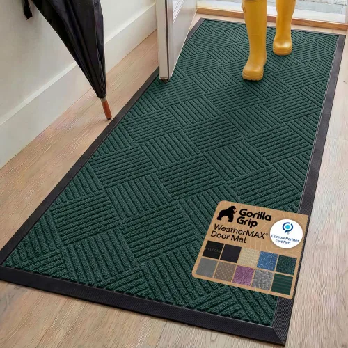 Vista 16 de Gorilla Grip - Tapete WeatherMax todo terreno 100% impermeable, caucho natural, resistente a manchas y decoloración, interior y exterior, fácil