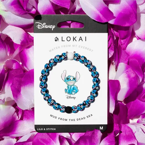 Vista 4 de Lokai Disney Lilo and Stitch Collection Bracelets - Silicone Beaded Bracelets for Women Men Jewelry Fashion Bracelets Slide-On for Comfortable Fit