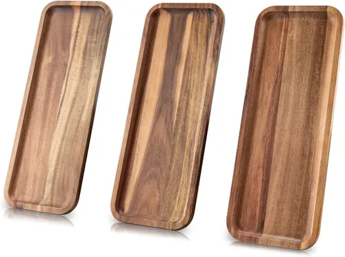 Vista 8 de Tablas de charcutería con asas, plato de madera para postre, tabla de queso, tabla de servir pizza, tabla de charcutería de viaje, verduras, frutas