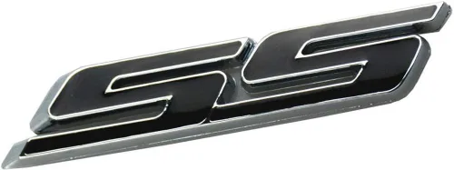 Vista 3 de Aimoll 3 piezas SS Emblemas ABS Adhesivo 3D Logo Reemplazo para Impala Cobalto Camaro 2010 2011 2012 2013 2014 2015 2016 2017 (cromo/negro)